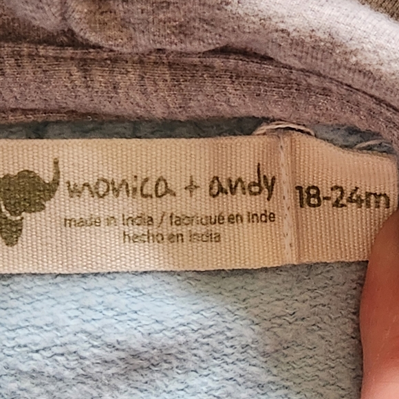 Monica+Andy Jogging Set Size 18-24 months Colors light & dark blue grey white - Picture 5 of 9